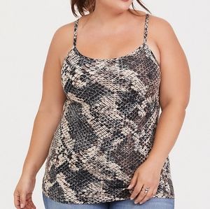 Torrid snakeskin print cami